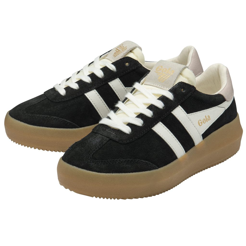 Gola Classics Athena Sneakers Pretas Branco Rosa Portugal | BYCM75618
