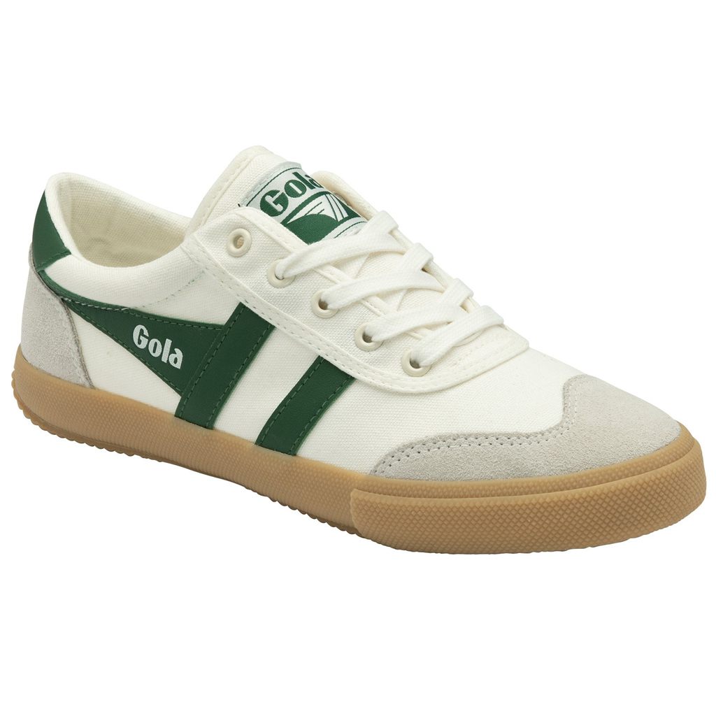 Gola Classics Badminton Plimsoll Sneakers Branco Verdes Portugal | AXWB24085