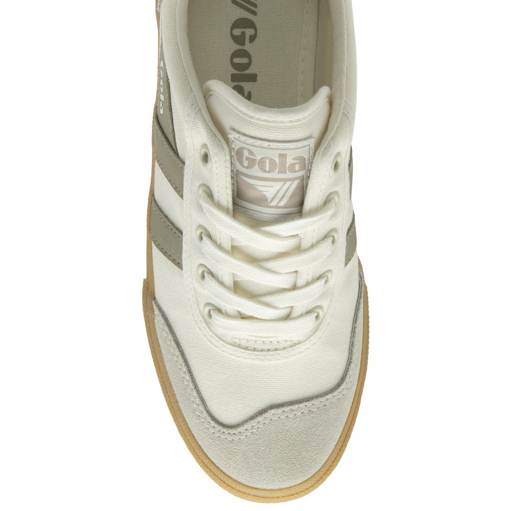 Gola Classics Badminton Plimsoll Sneakers Branco Cinzentas Portugal | RANY50817