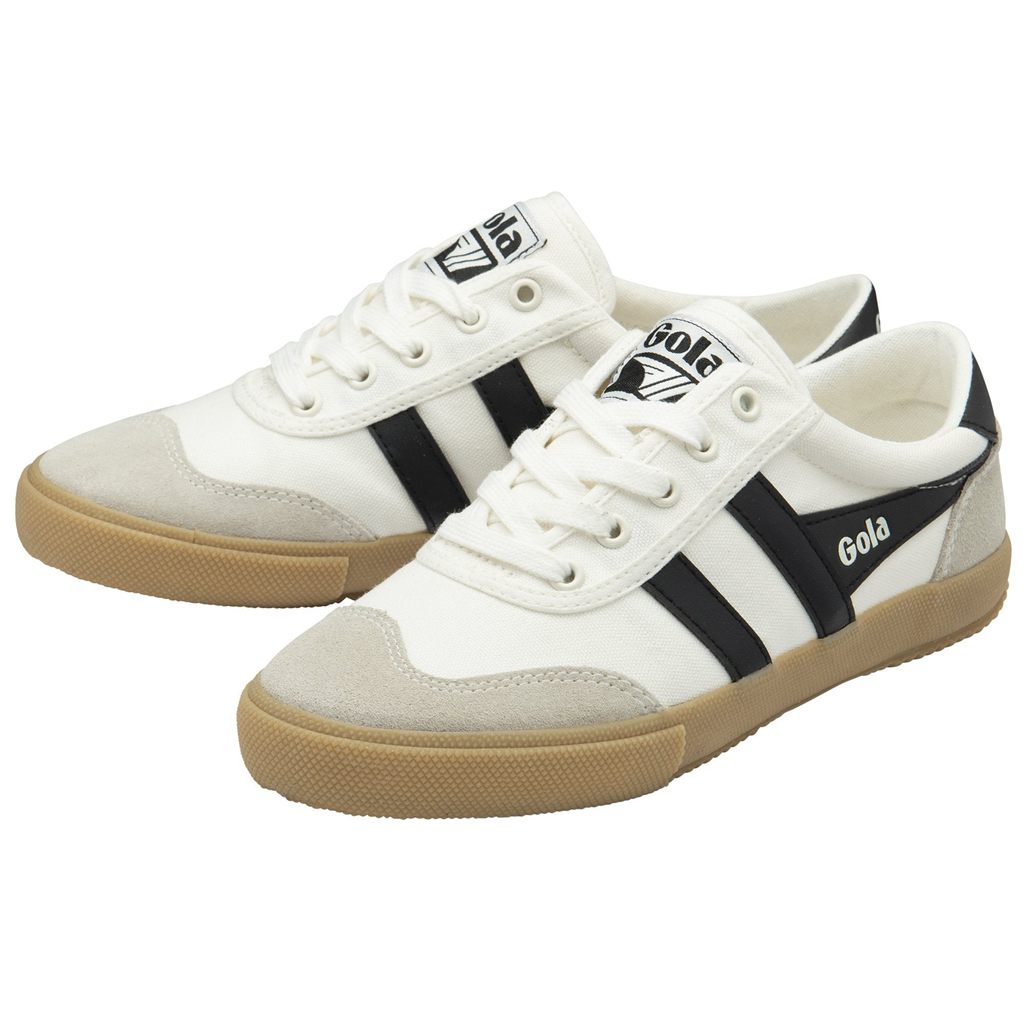 Gola Classics Badminton Plimsoll Sneakers Branco Pretas Portugal | MWDR71495