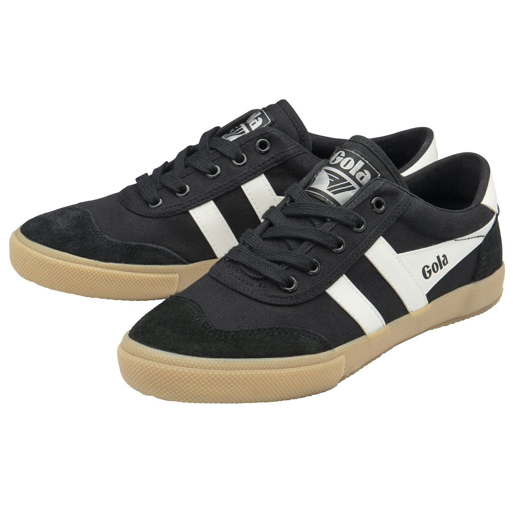 Gola Classics Badminton Plimsoll Sneakers Pretas Branco Portugal | GRCB43026