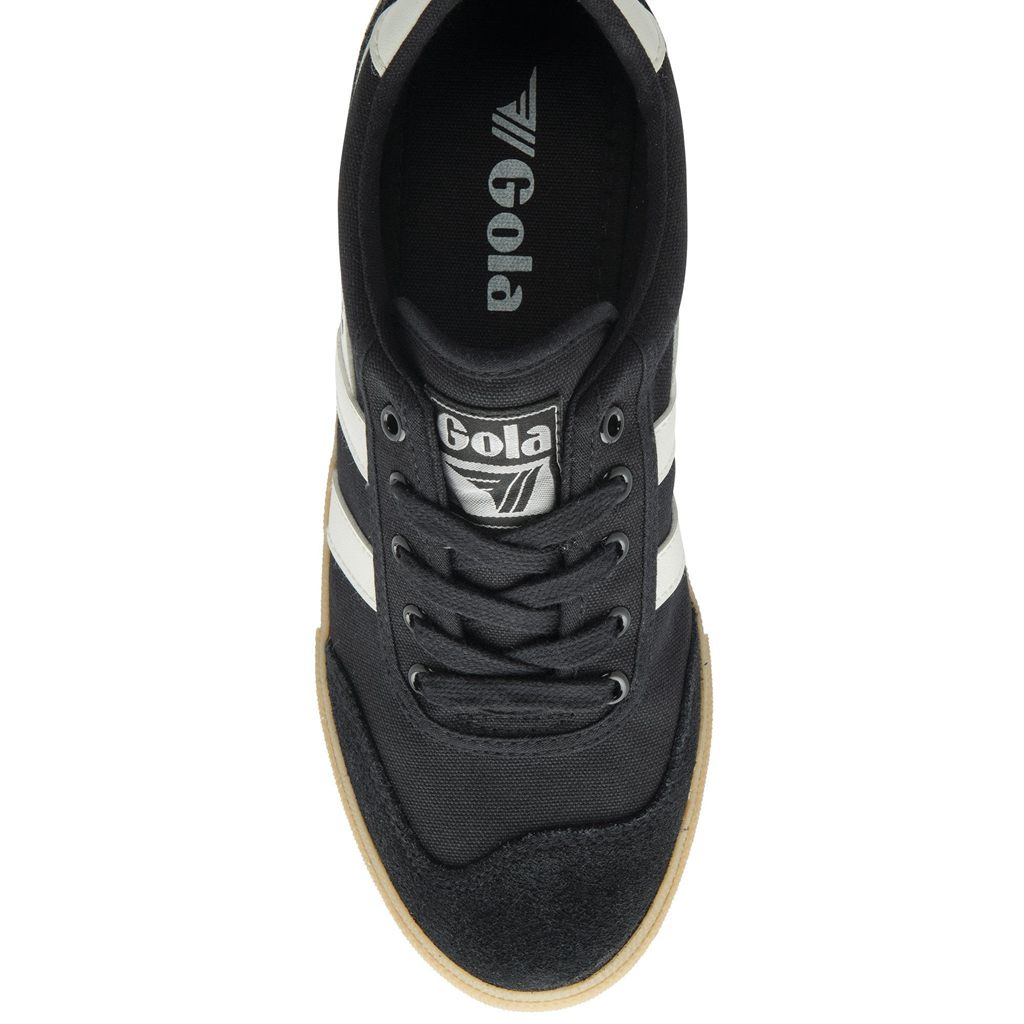 Gola Classics Badminton Plimsoll Sneakers Pretas Branco Portugal | GRCB43026
