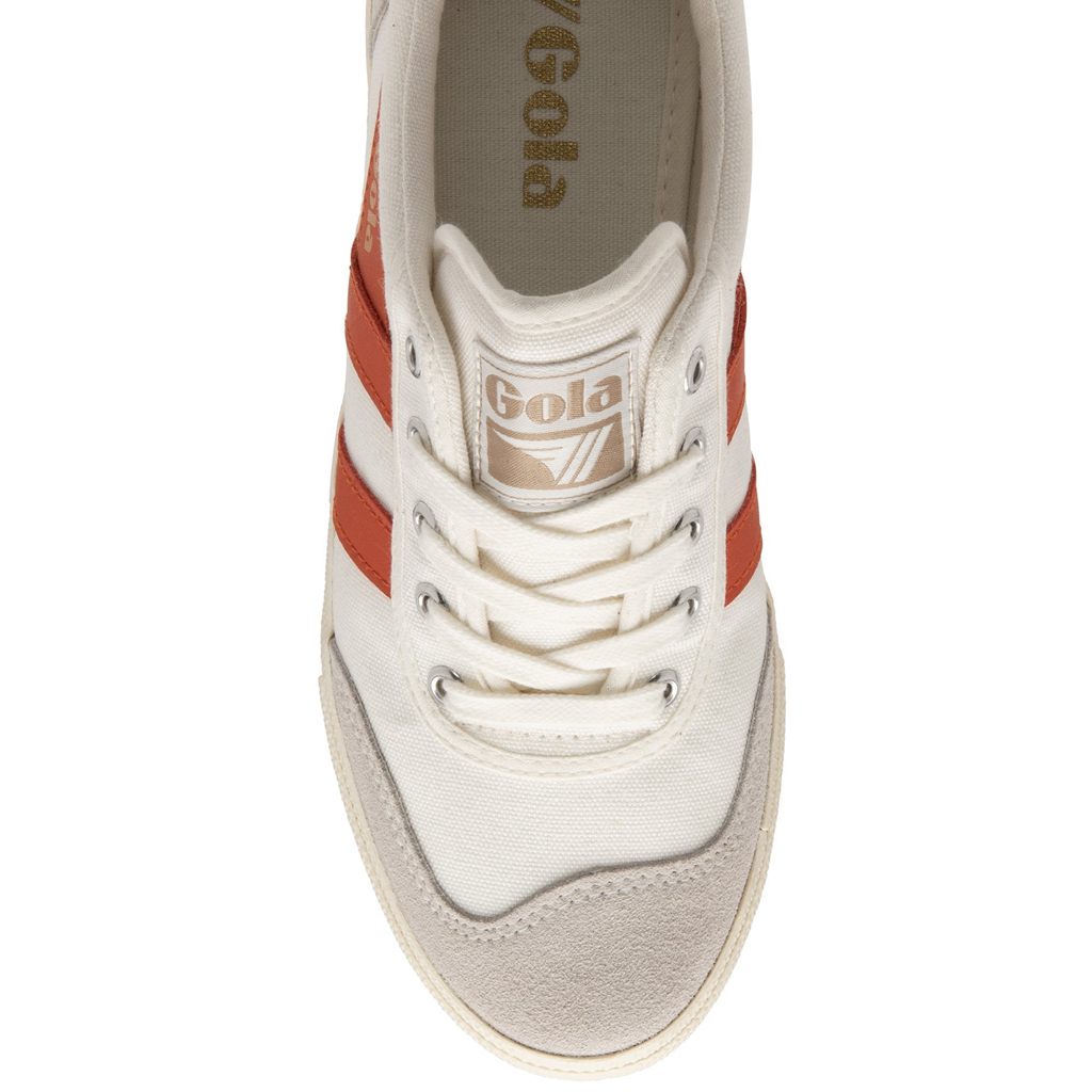 Gola Classics Badminton Plimsoll Sneakers Branco Portugal | XBNS30472