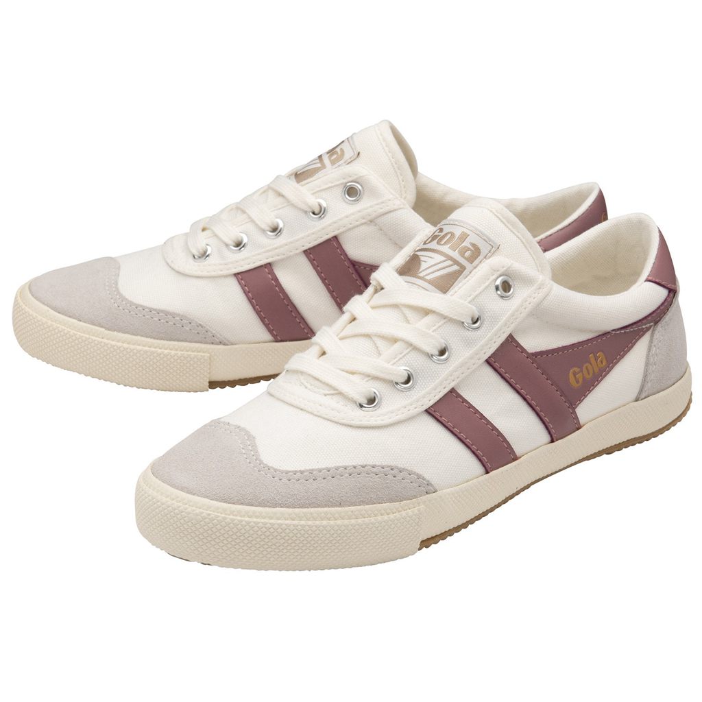 Gola Classics Badminton Plimsoll Sneakers Branco Rosa Portugal | FQKS85291