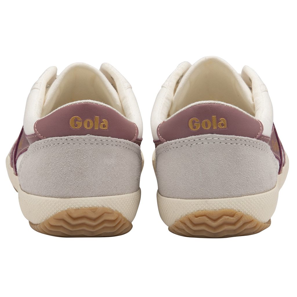 Gola Classics Badminton Plimsoll Sneakers Branco Rosa Portugal | FQKS85291