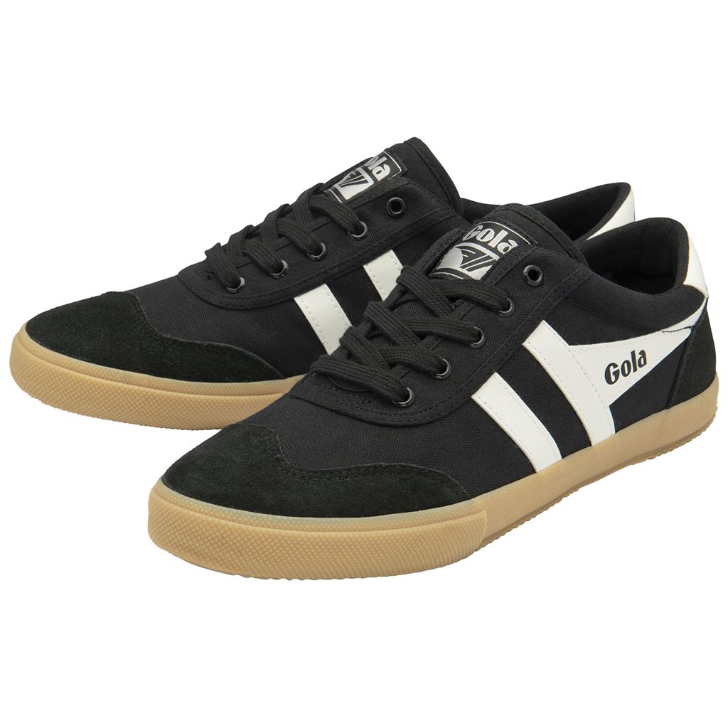 Gola Classics Badminton Plimsoll Sneakers Pretas Branco Portugal | RZSO28361
