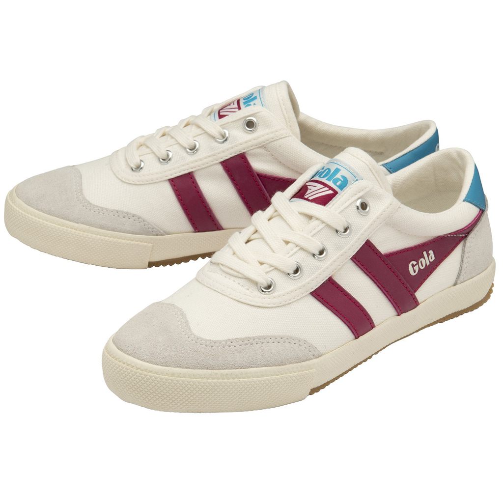 Gola Classics Badminton Sneakers Branco Fucsia Portugal | SCEF37195