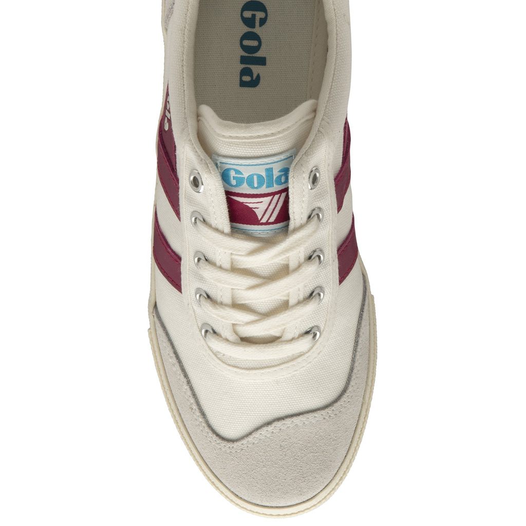 Gola Classics Badminton Sneakers Branco Fucsia Portugal | SCEF37195