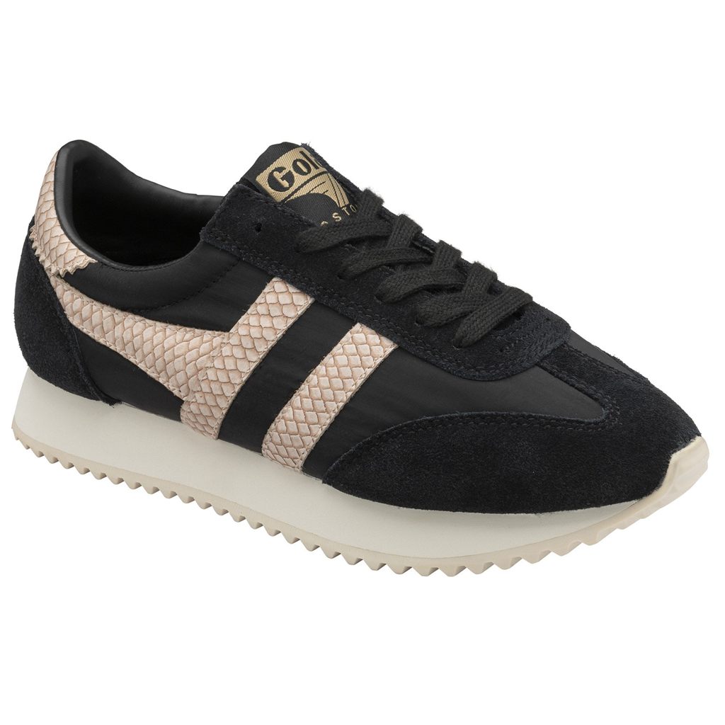 Gola Classics Boston '78 Snake Sneakers Pretas Rosa Portugal | WZME05169