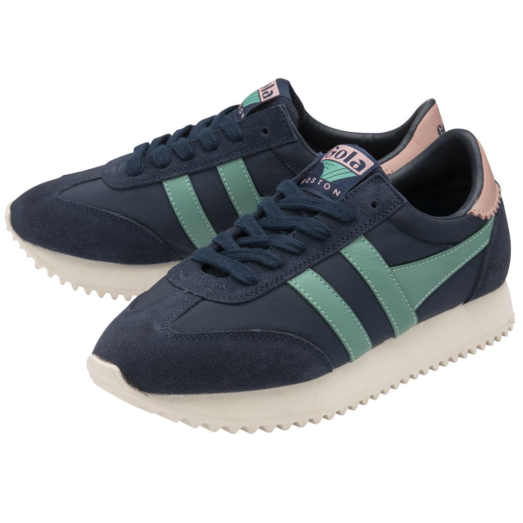 Gola Classics Boston '78 Sneakers Azul Marinho Verdes Coral Rosa Portugal | RXCA91583
