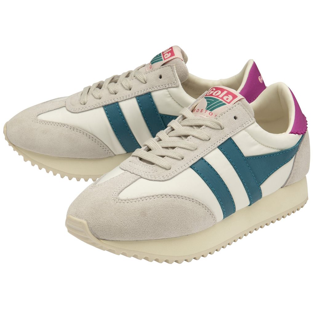Gola Classics Boston '78 Sneakers Branco Fucsia Portugal | LQPZ41386