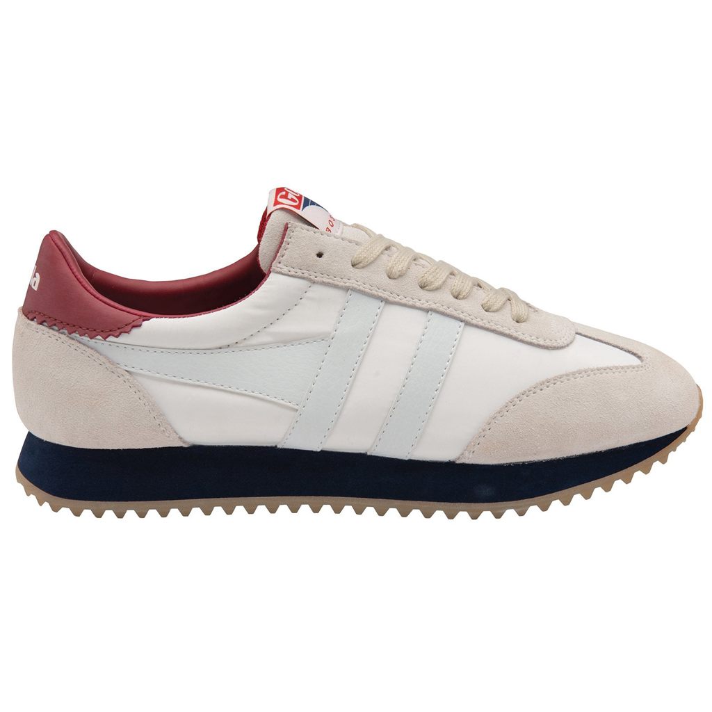 Gola Classics Boston '78 Sneakers Branco Azul Marinho Vermelhas Escuro Portugal | FPIB57628
