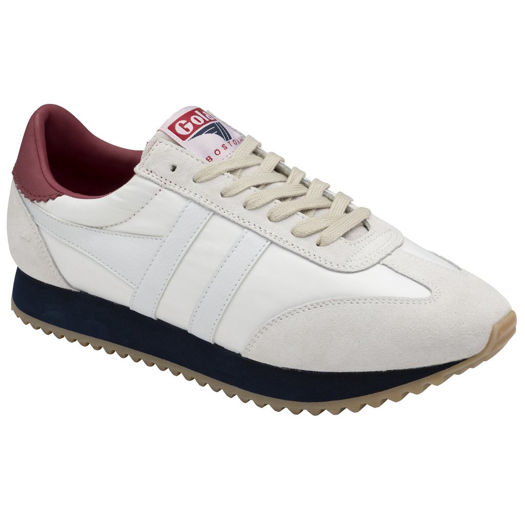 Gola Classics Boston '78 Sneakers Branco Azul Marinho Vermelhas Escuro Portugal | FPIB57628
