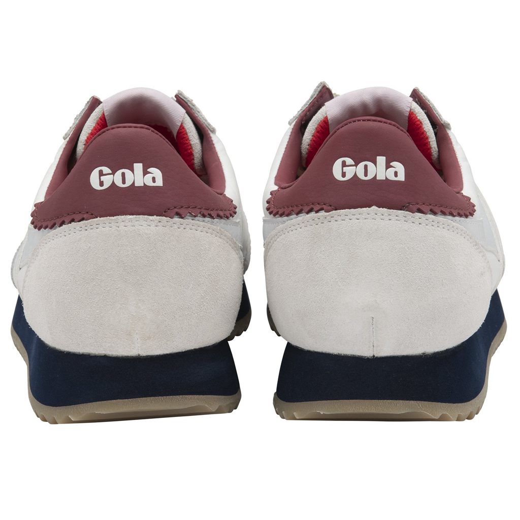 Gola Classics Boston '78 Sneakers Branco Azul Marinho Vermelhas Escuro Portugal | FPIB57628