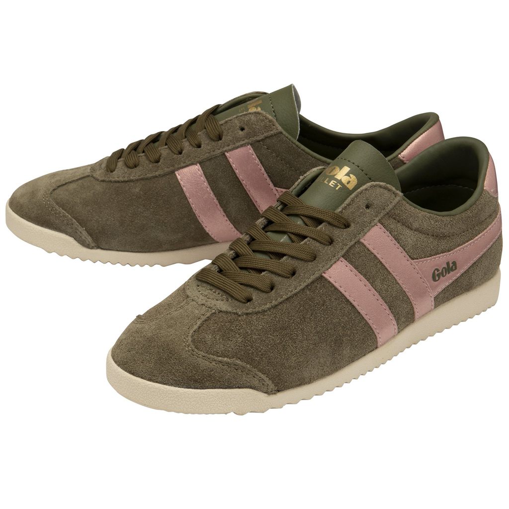 Gola Classics Bullet Flame Sneakers Caqui Rosa Portugal | LHNP70153