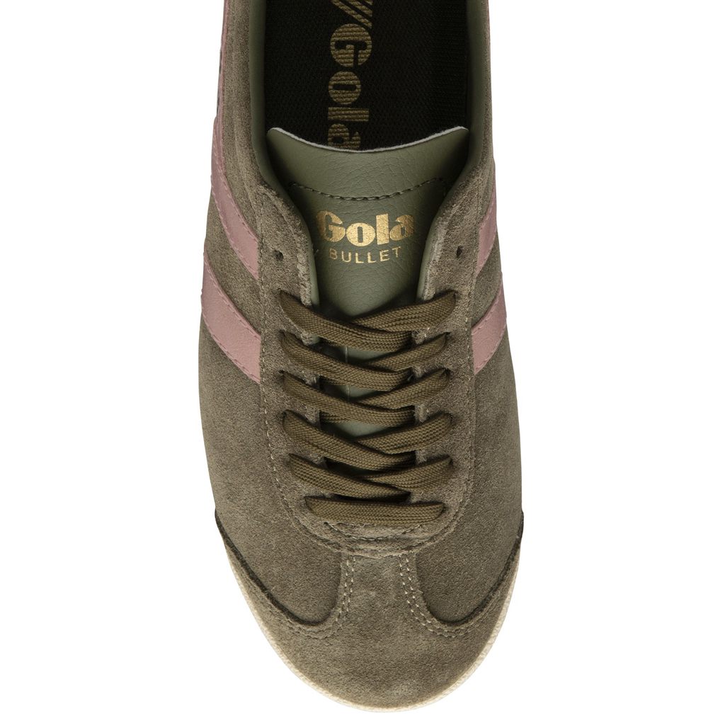 Gola Classics Bullet Flame Sneakers Caqui Rosa Portugal | LHNP70153