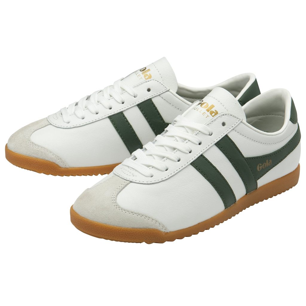 Gola Classics Bullet Leather Sneakers Branco Portugal | CMBK60439
