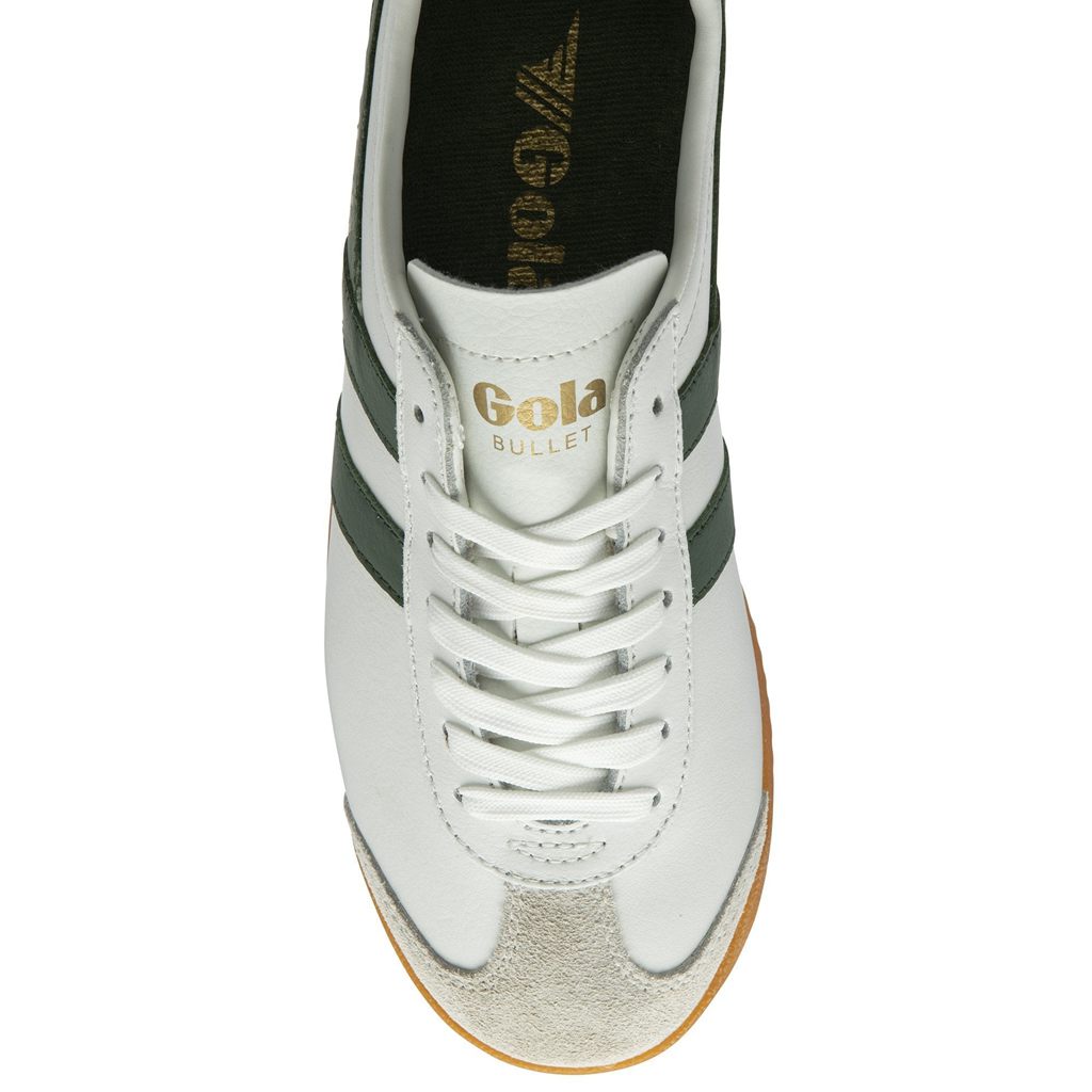 Gola Classics Bullet Leather Sneakers Branco Portugal | CMBK60439