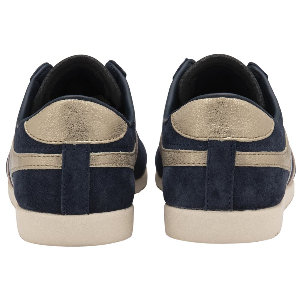 Gola Classics Bullet Mirror Trident Sneakers Azul Marinho Prateadas Douradas Portugal | REIO46129