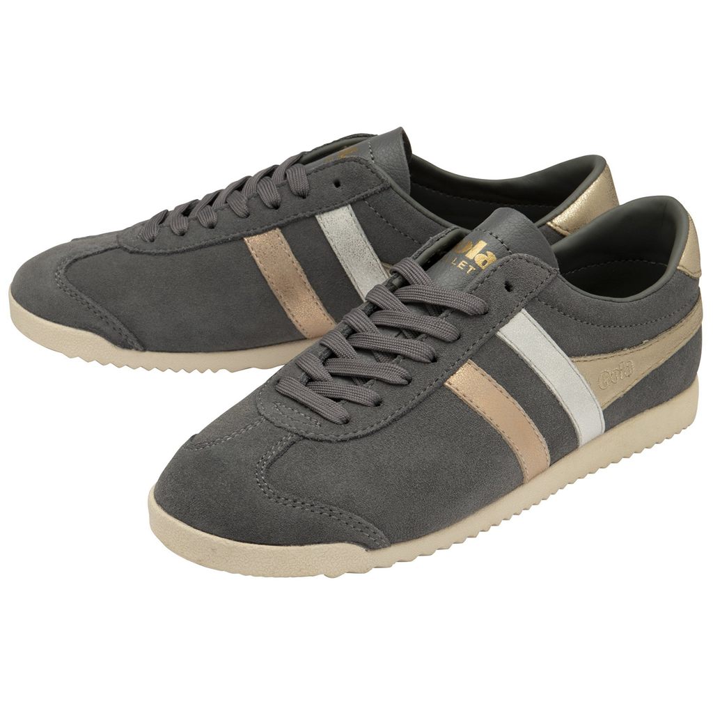 Gola Classics Bullet Mirror Trident Sneakers Prateadas Douradas Portugal | MQYP71089