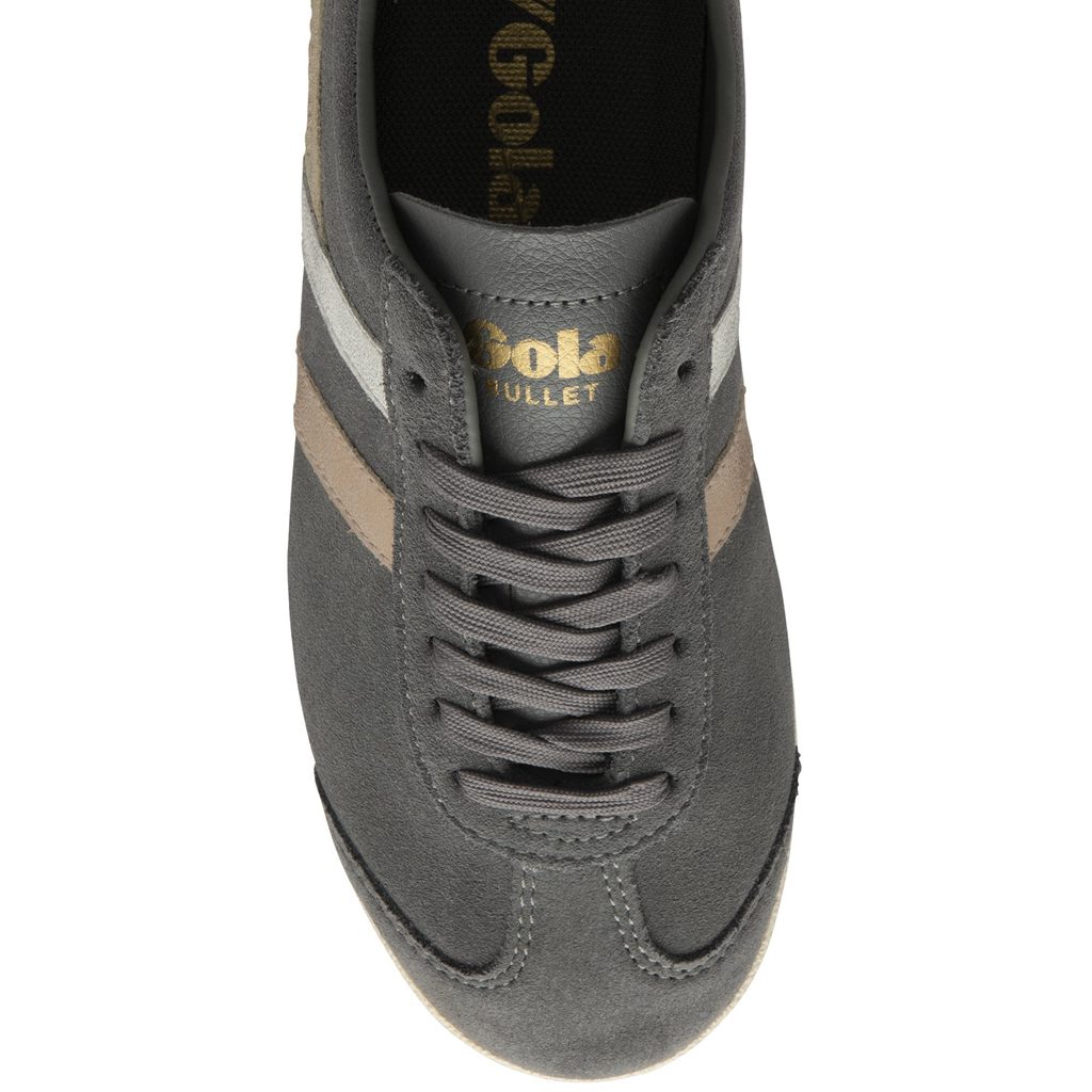 Gola Classics Bullet Mirror Trident Sneakers Prateadas Douradas Portugal | MQYP71089