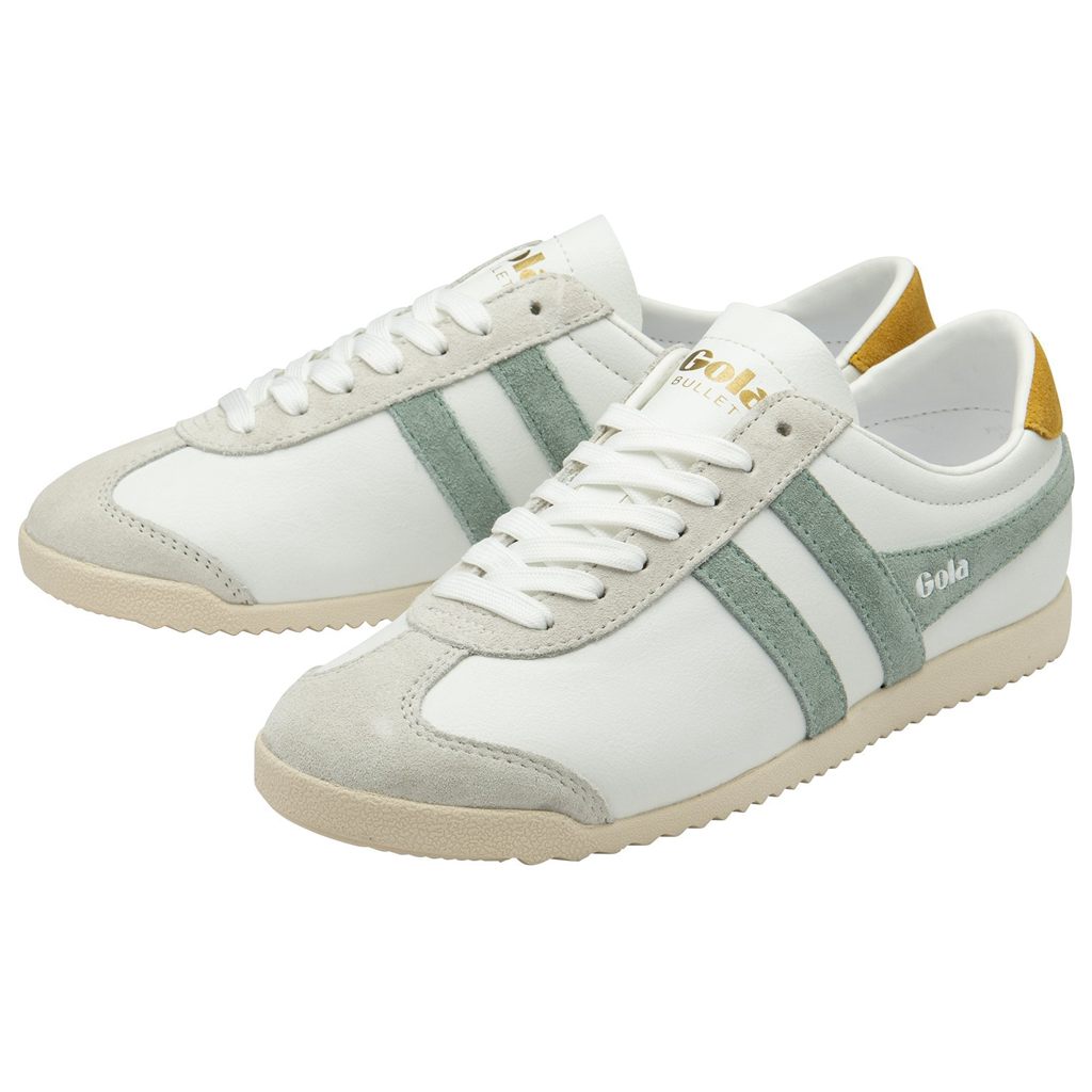 Gola Classics Bullet Pure Sneakers Branco Verdes Portugal | MOQE79503