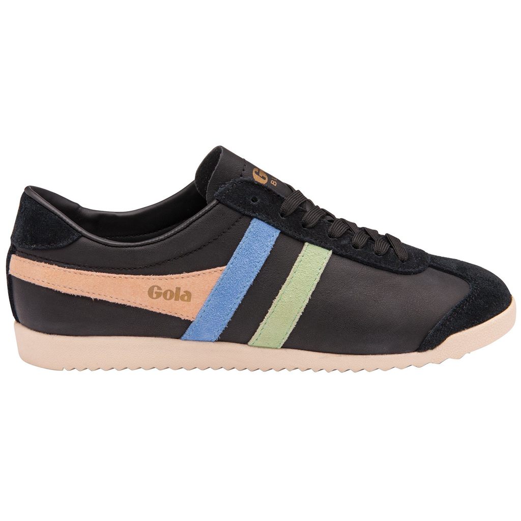 Gola Classics Bullet Trident Sneakers Pretas Verdes Azuis Portugal | QPUL65920
