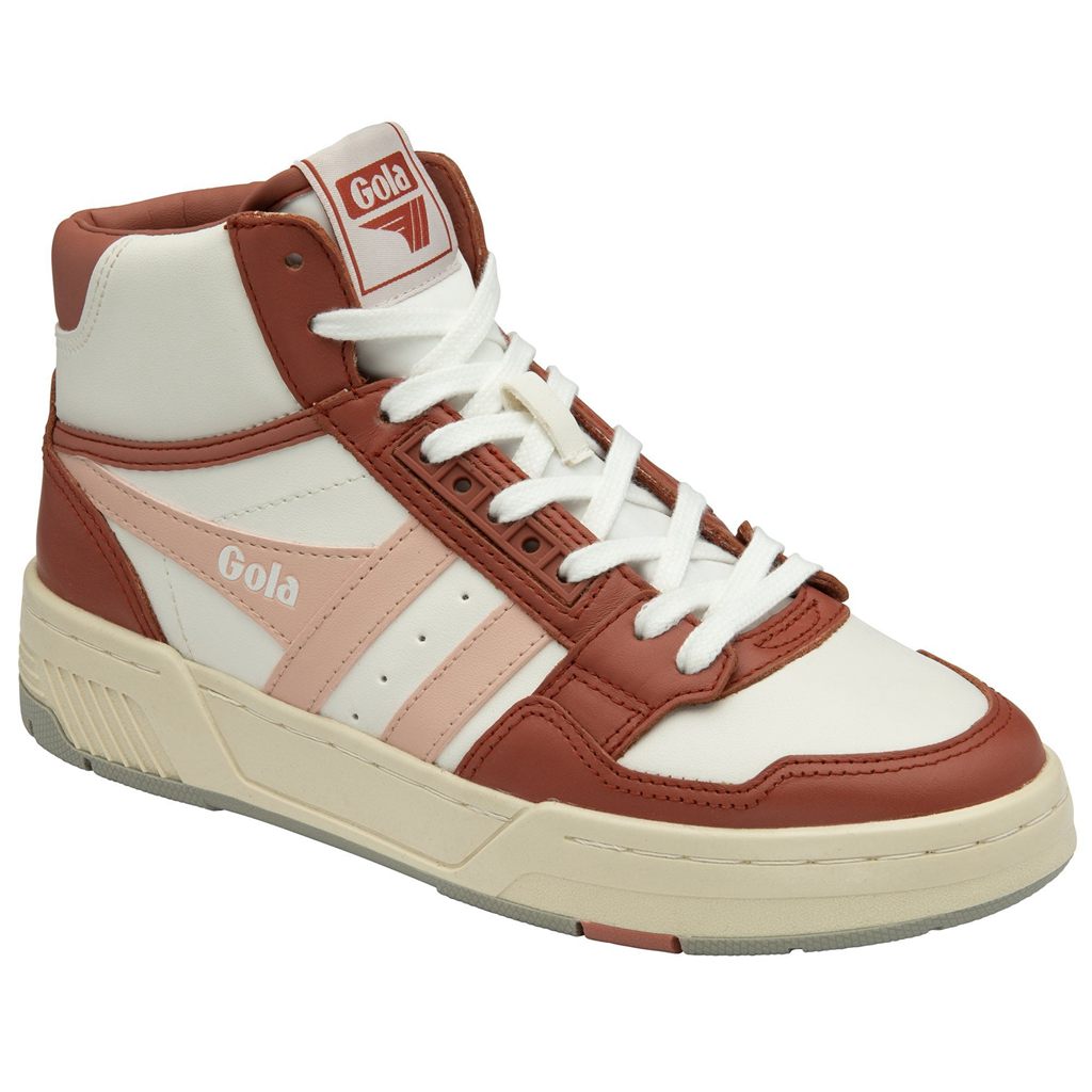Gola Classics Challenge High Sneakers Branco Laranja Rosa Portugal | UWOM06725