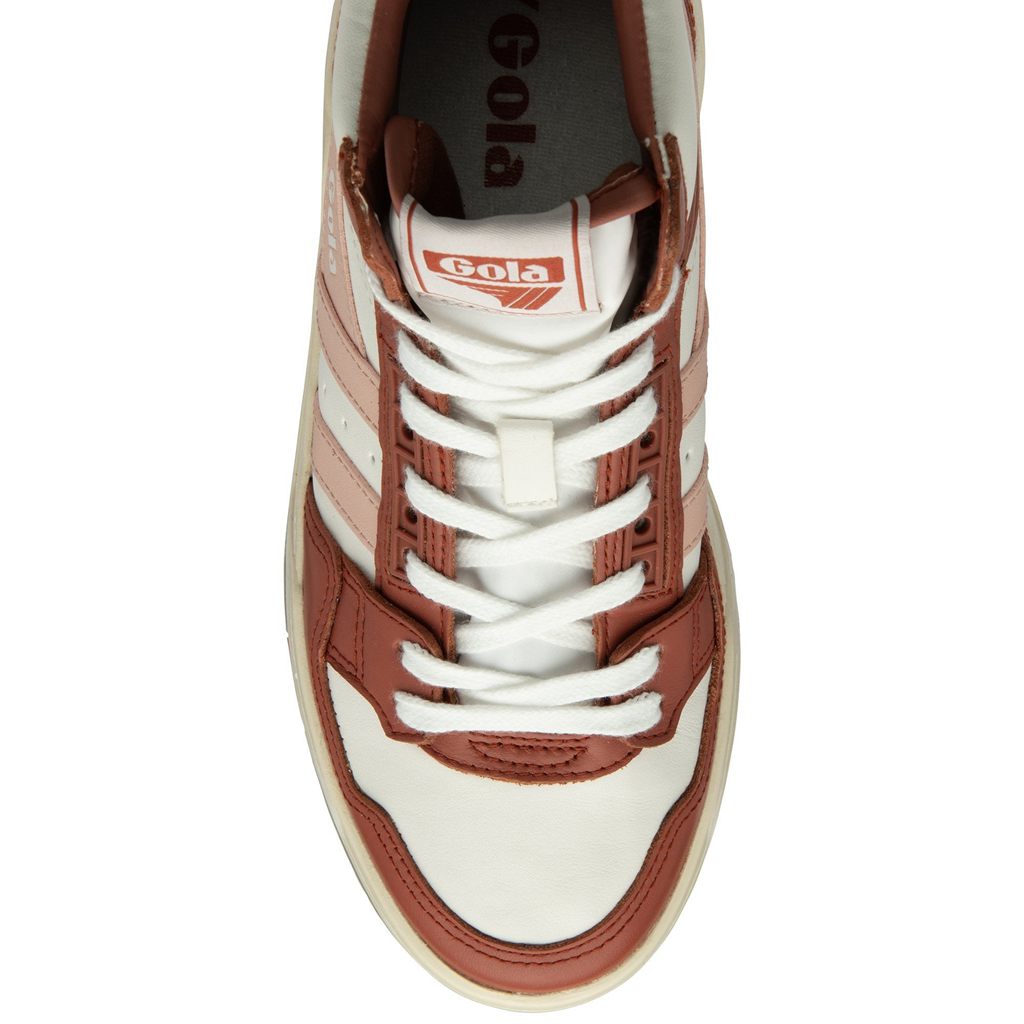 Gola Classics Challenge High Sneakers Branco Laranja Rosa Portugal | UWOM06725