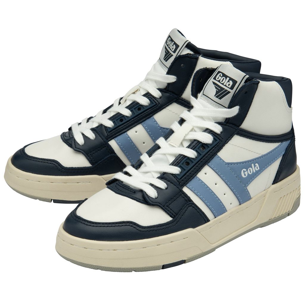 Gola Classics Challenge High Sneakers Branco Azul Marinho Azuis Portugal | MSKC75268