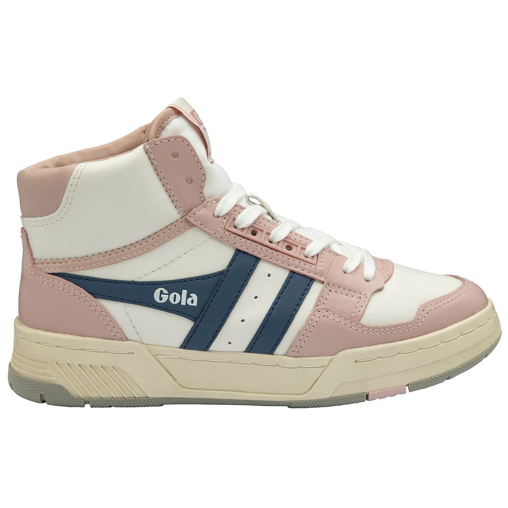 Gola Classics Challenge High Sneakers Branco Rosa Portugal | IQPJ90258