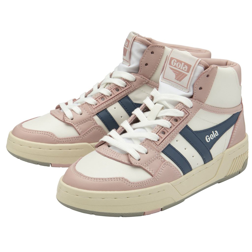 Gola Classics Challenge High Sneakers Branco Rosa Portugal | IQPJ90258