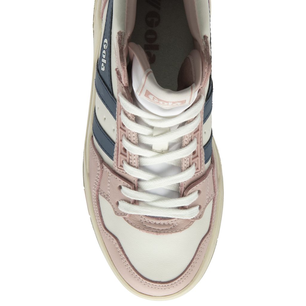 Gola Classics Challenge High Sneakers Branco Rosa Portugal | IQPJ90258