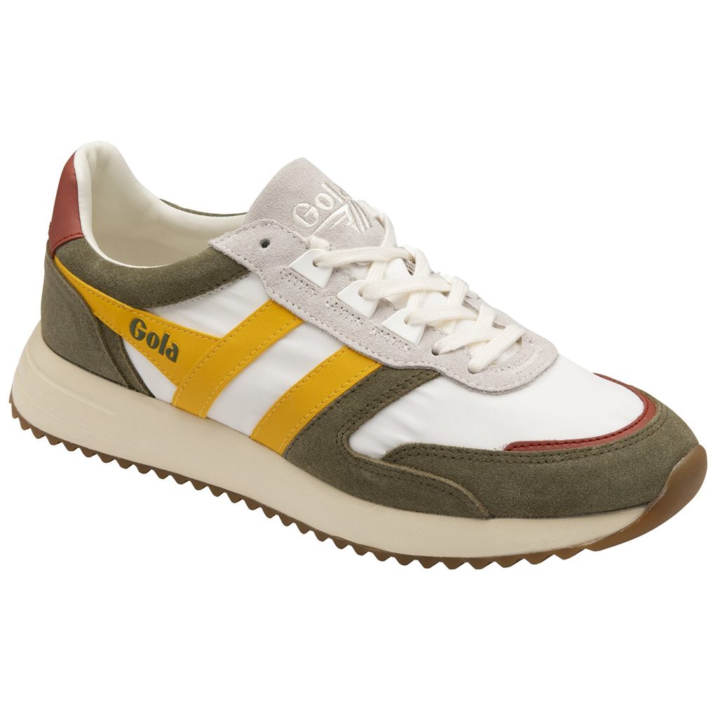 Gola Classics Chicago Sneakers Branco Caqui Portugal | VKDP80375