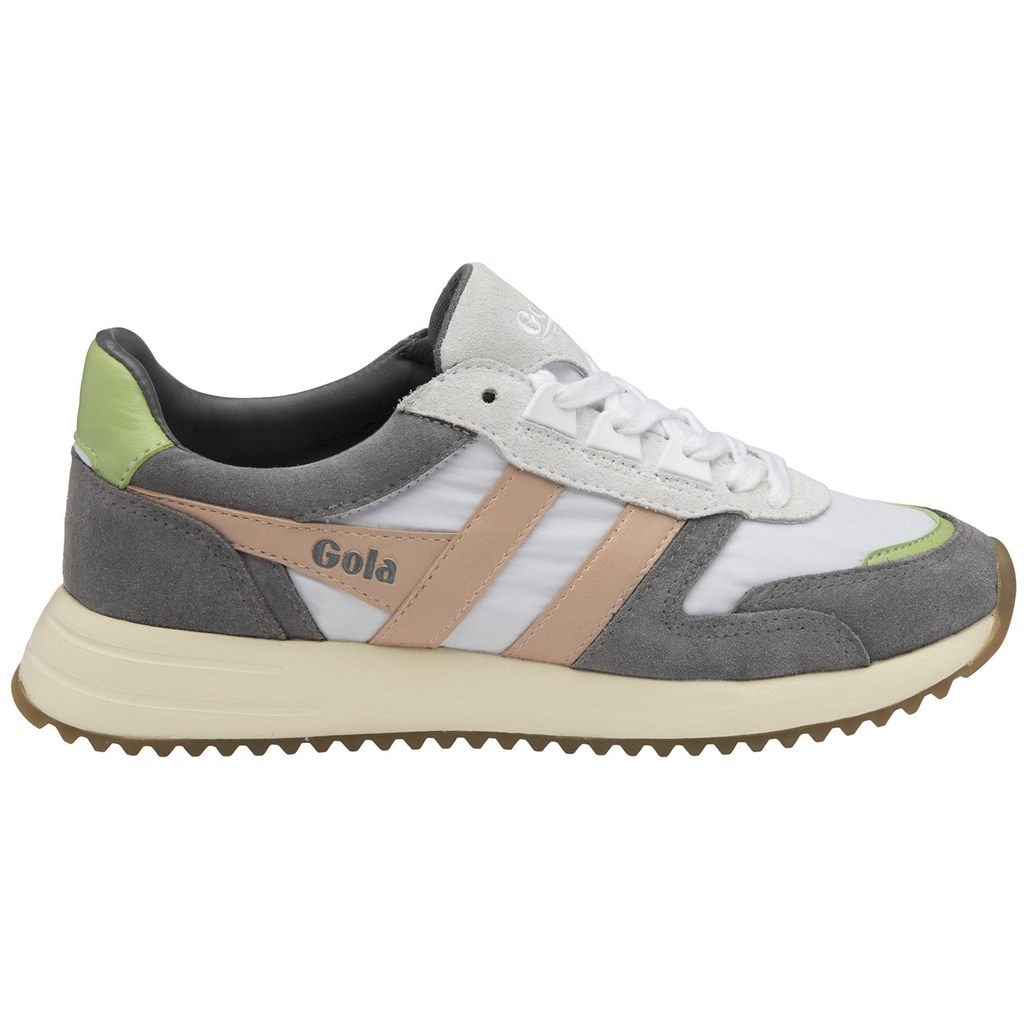 Gola Classics Chicago Sneakers Branco Rosa Verdes Portugal | JRQE16432