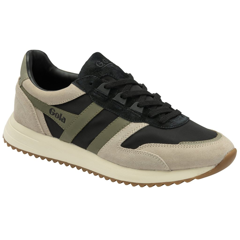 Gola Classics Chicago Sneakers Pretas Cinzentas Caqui Portugal | GDVY35672