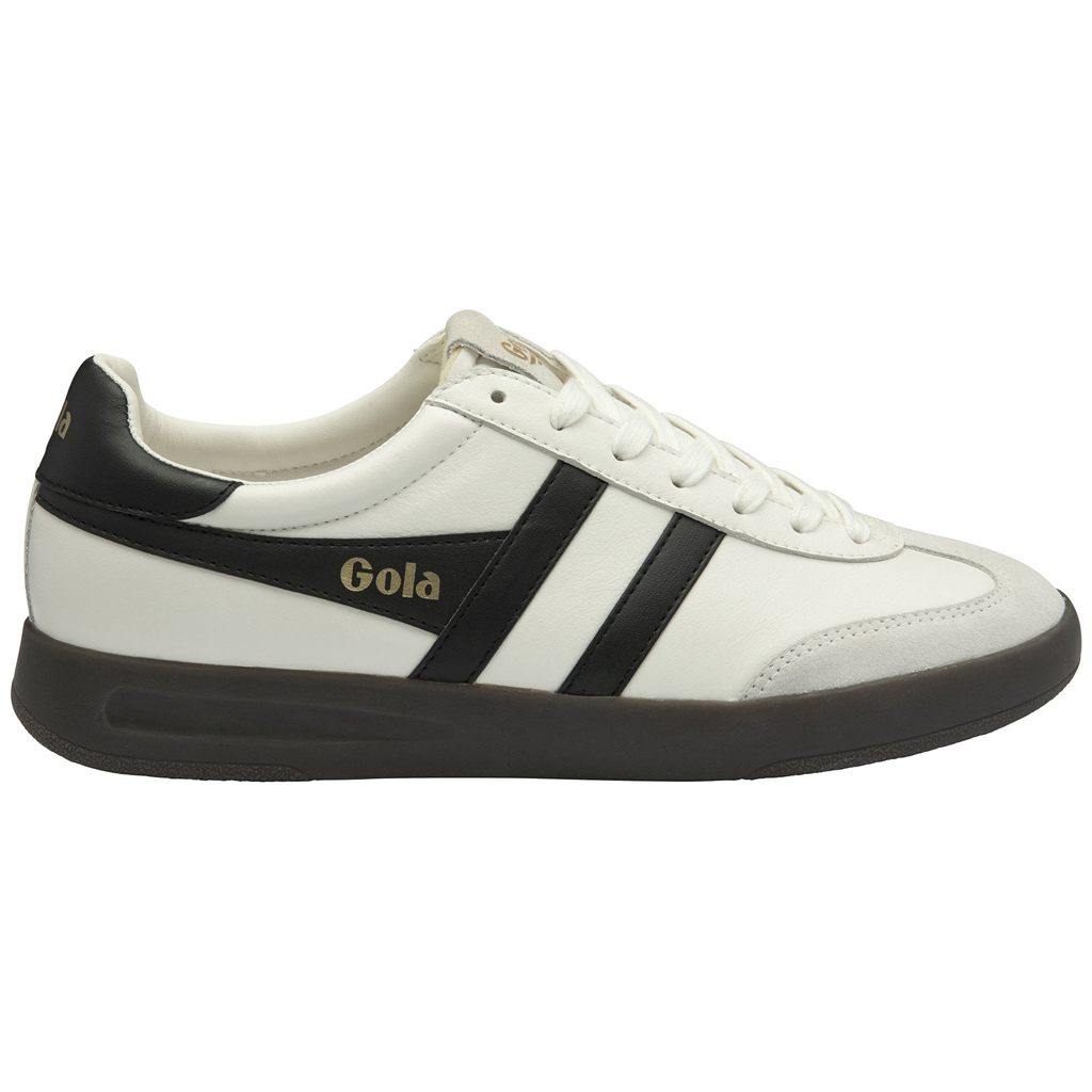 Gola Classics Cyclone Leather Sneakers Branco Pretas Azul Claro Portugal | ORVQ50126