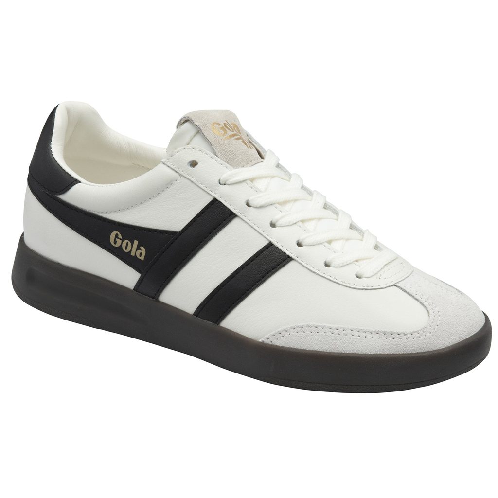 Gola Classics Cyclone Leather Sneakers Branco Pretas Azul Claro Portugal | ORVQ50126