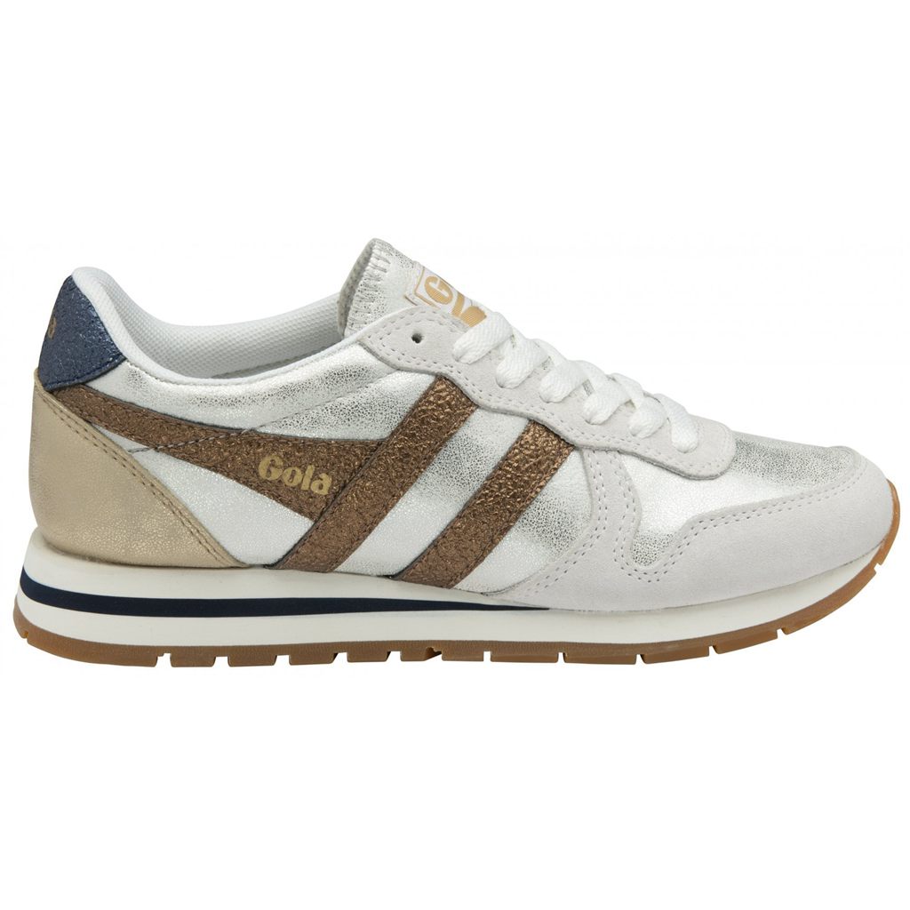 Gola Classics Daytona Blaze Sneakers Branco Cobre Azul Marinho Portugal | PJQC31582