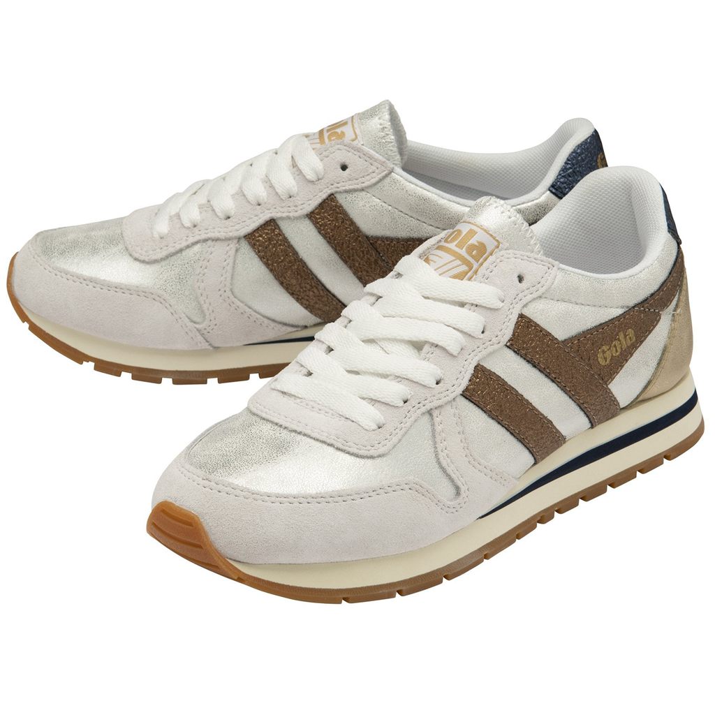 Gola Classics Daytona Blaze Sneakers Branco Cobre Azul Marinho Portugal | PJQC31582