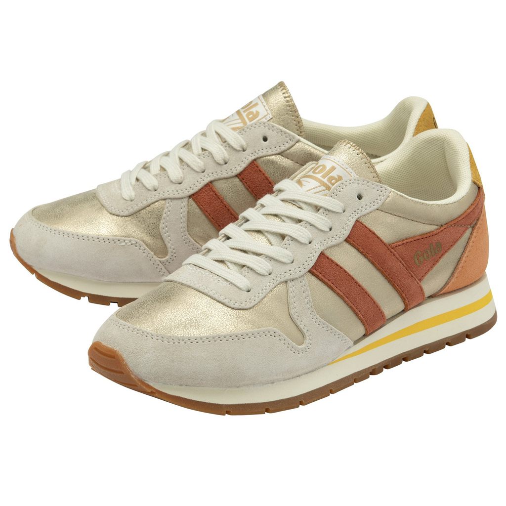 Gola Classics Daytona Blaze Sneakers Douradas Laranja Portugal | VLXS37018