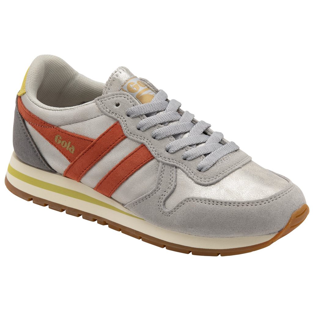 Gola Classics Daytona Blaze Sneakers Prateadas Coral Portugal | UKRJ40639