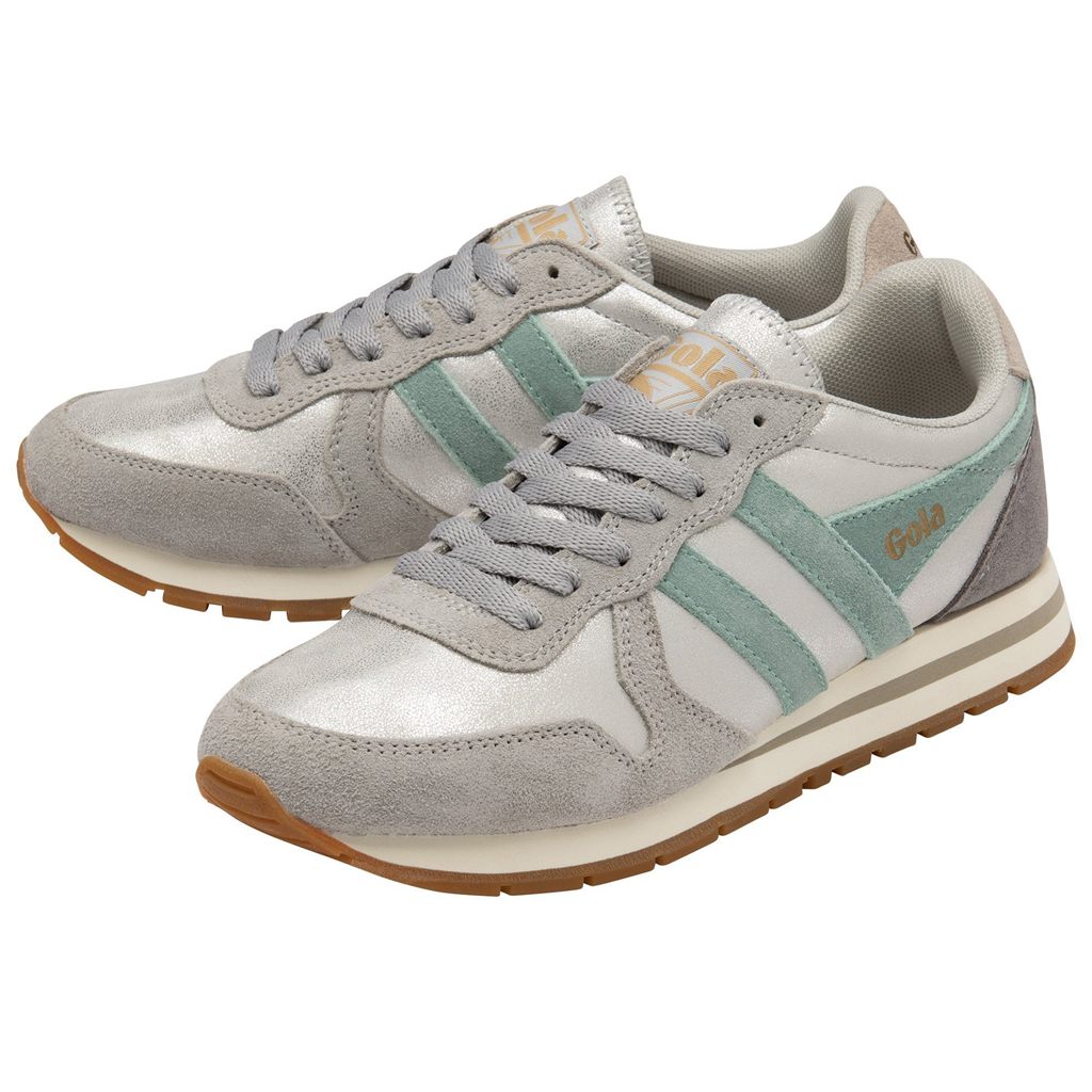 Gola Classics Daytona Blaze Sneakers Prateadas Verdes Cinzentas Portugal | TZXK21906