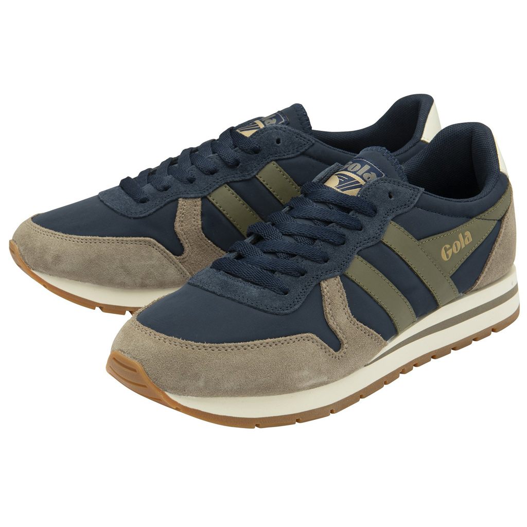 Gola Classics Daytona Chute Sneakers Azul Marinho Caqui Portugal | BTDE75408