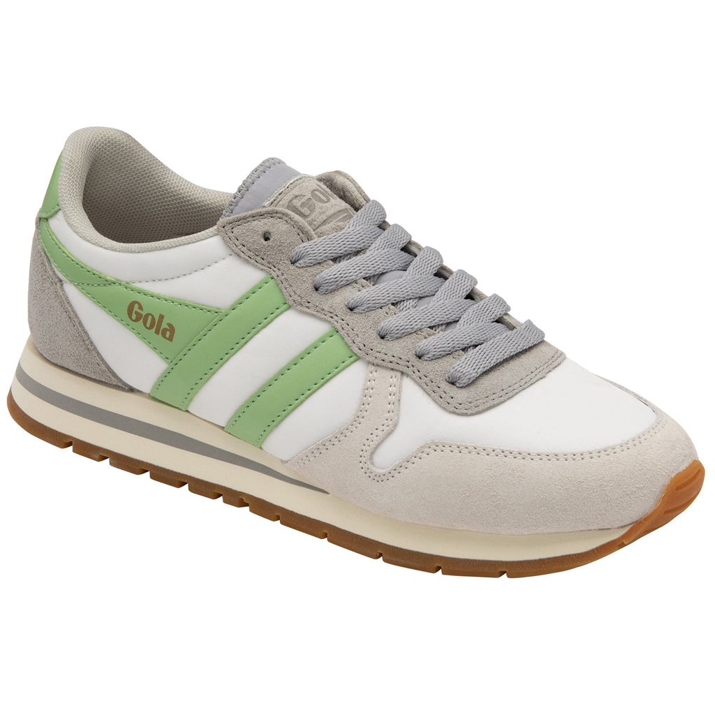 Gola Classics Daytona Chute Sneakers Branco Luz Cinzentas Verdes Portugal | VNOQ50273
