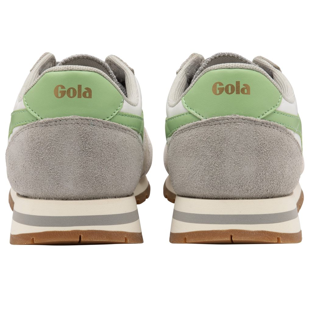 Gola Classics Daytona Chute Sneakers Branco Luz Cinzentas Verdes Portugal | VNOQ50273