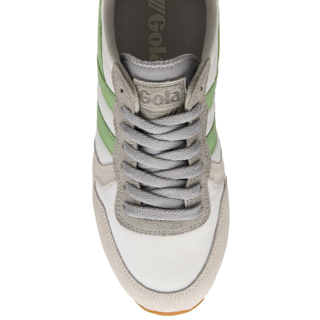 Gola Classics Daytona Chute Sneakers Branco Luz Cinzentas Verdes Portugal | VNOQ50273