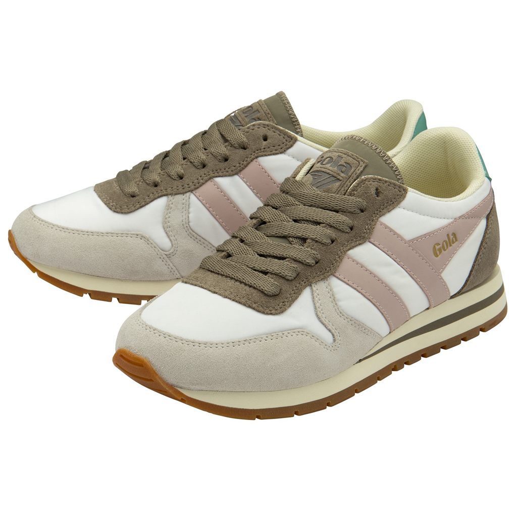Gola Classics Daytona Chute Sneakers Branco Rosa Portugal | GTYE72149