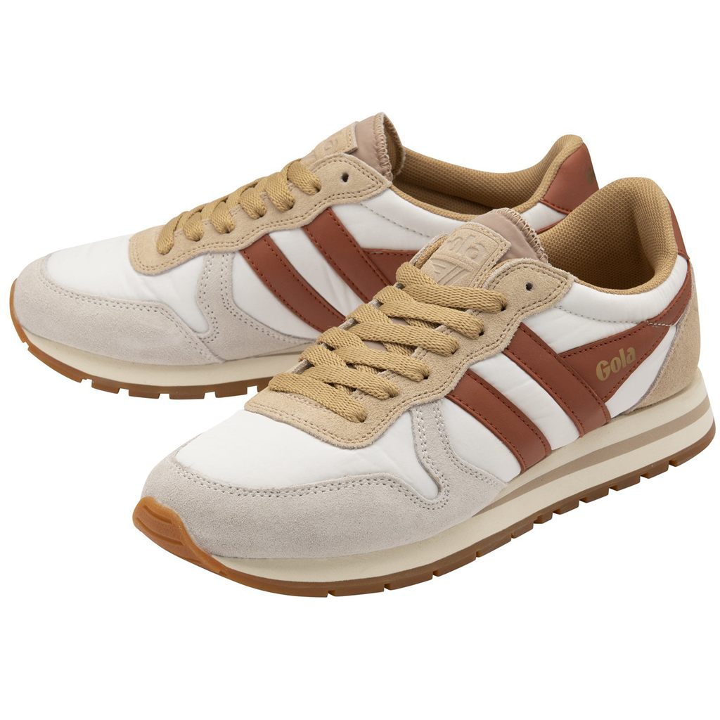 Gola Classics Daytona Chute Sneakers Branco Laranja Portugal | MECS41392