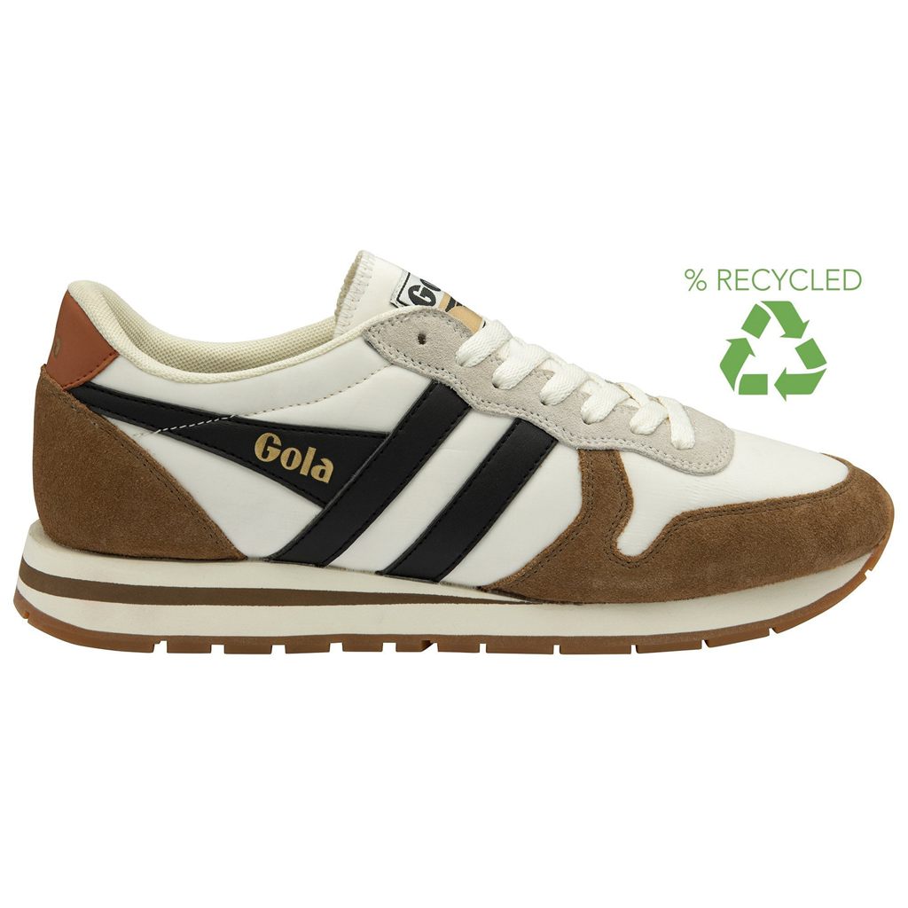 Gola Classics Daytona Chute Sneakers Branco Pretas Portugal | JOIY87243